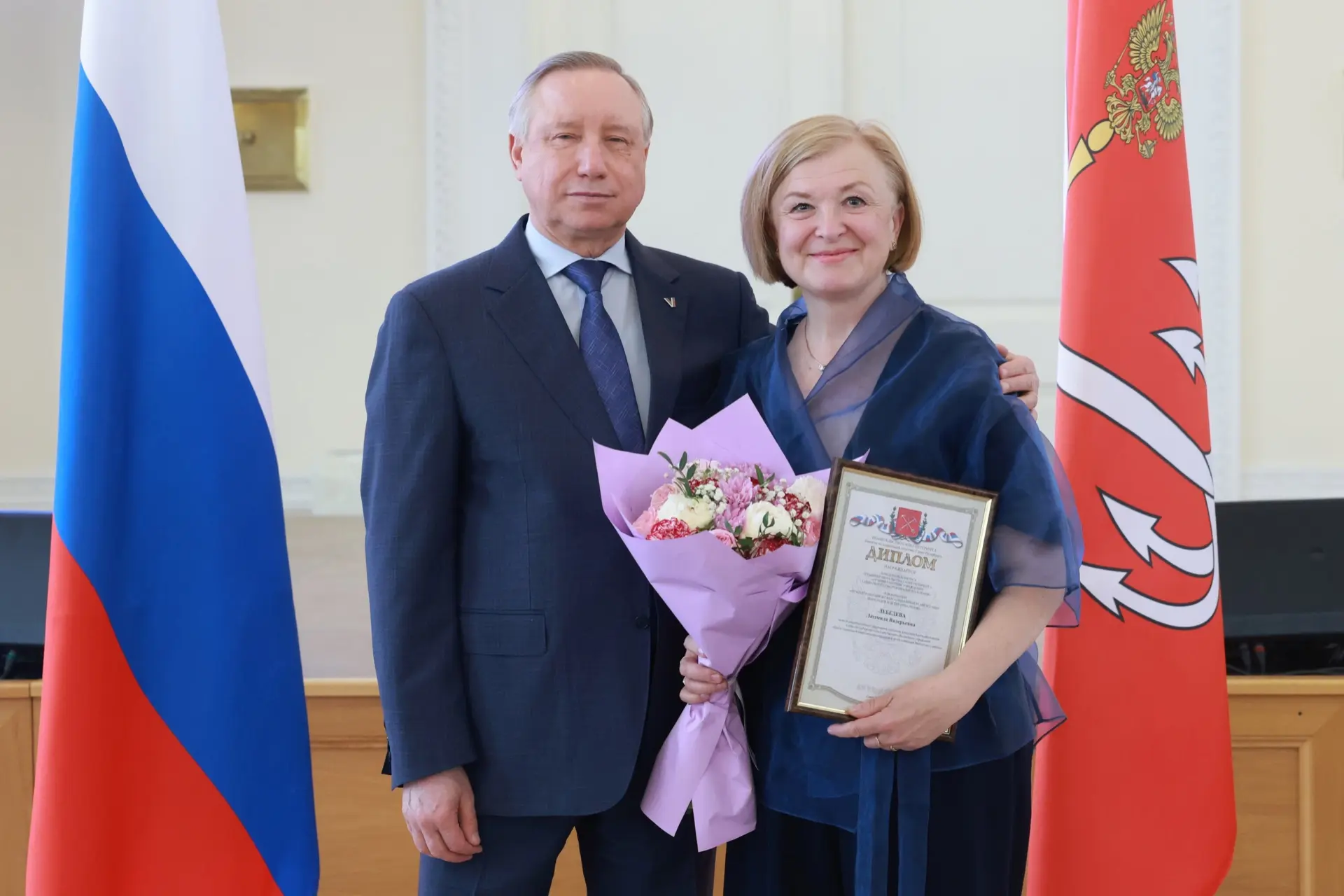Сегодня в Смольном губернатор Александр Беглов вручил городские награды и премии работн...