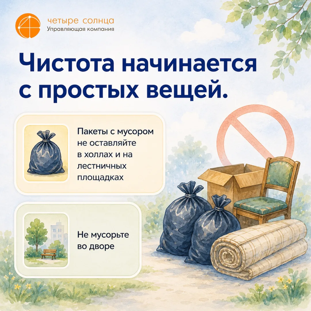 Чистота начинается с простых вещей