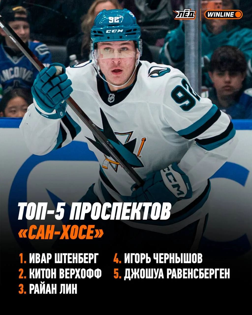 Чернышов попал в топ-5 проспектов «Сан-Хосе» — поможет акулам наконец-то выйти в плей-о...