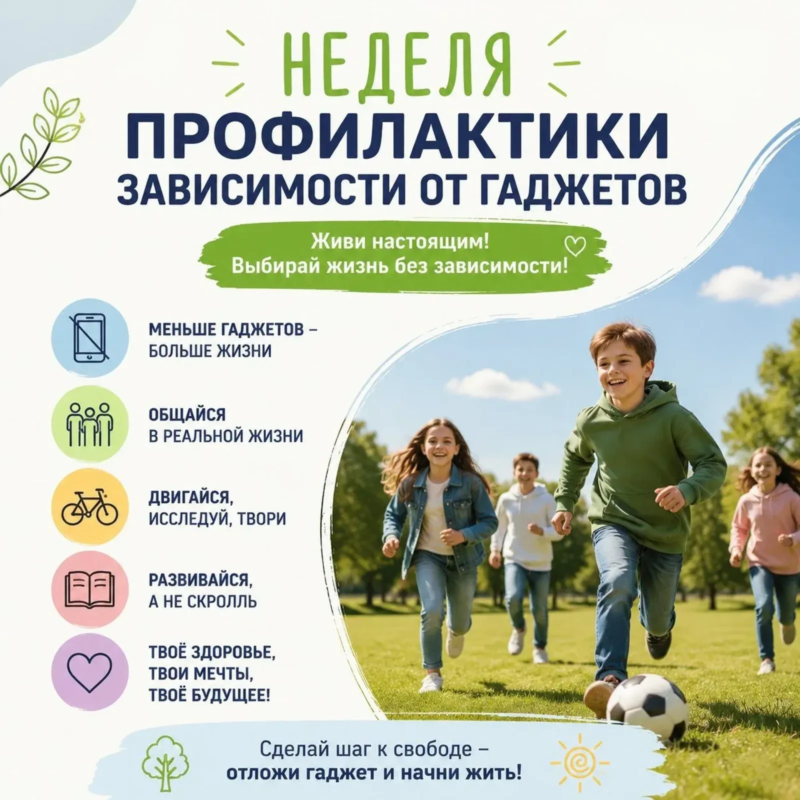 15 июня - 21 июня - Неделя профилактики зависимости от гаджетов.