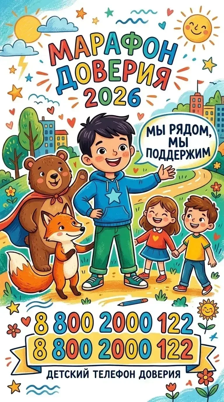 ❇️Наши ученики участвуют во Всероссийской акции «Марафон Доверия»  👩‍🎨🎨👩‍💻Ибакиловы Аиша и Умар, уче