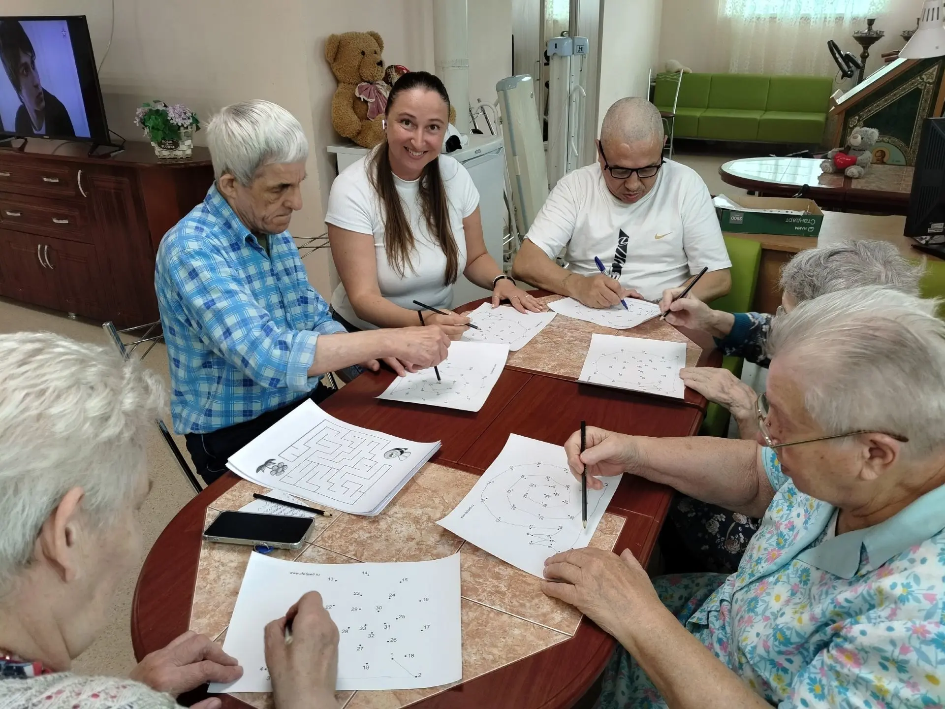 Сегодня отлично прошло занятие совместно с психологом на тренировку памяти, внимания, л...