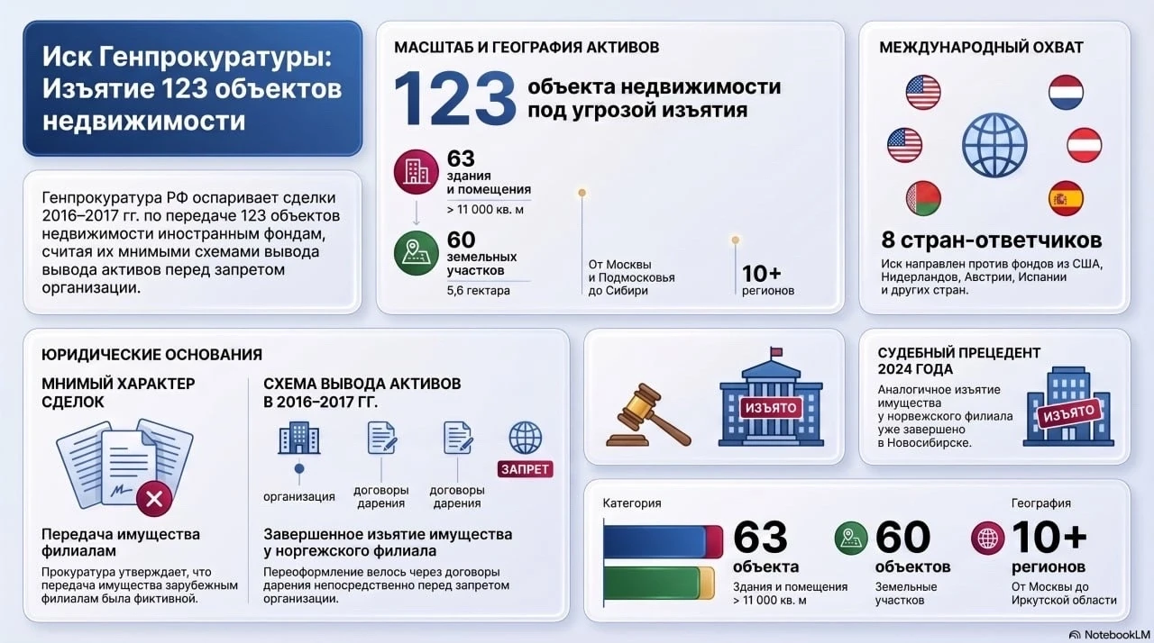 🏛 Генпрокуратура требует изъять 123 объекта недвижимости у «Свидетелей Иеговы»*