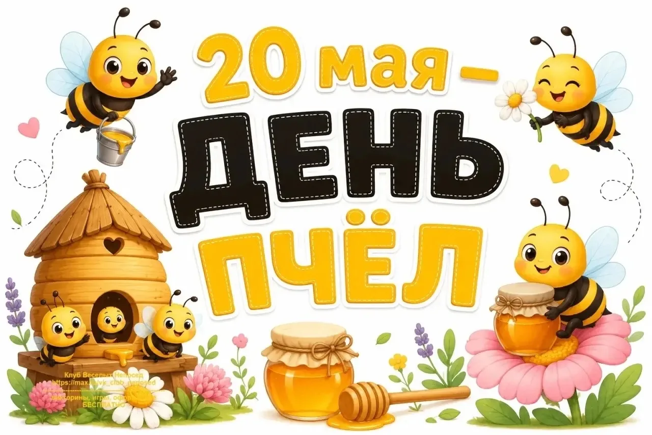 🎉🎉🎉20 Мая отмечается Всемирный день пчёл. 🐝🐝🐝
