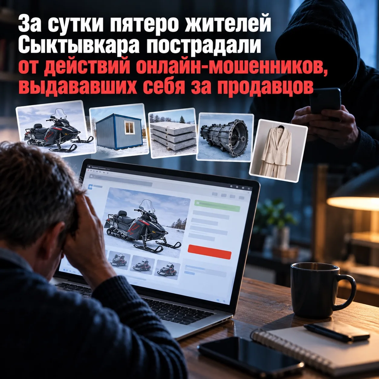 За сутки пятеро жителей Сыктывкара пострадали от действий онлайн-мошенников, выдававших...