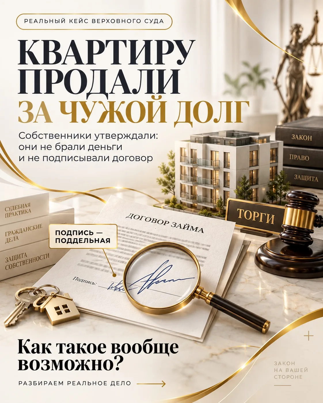 🔥 Представьте: вашу квартиру продали за долг, которого у вас никогда не было