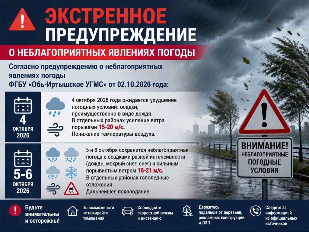 ❗️Экстренное предупреждение о неблагоприятных явлениях погоды❗️