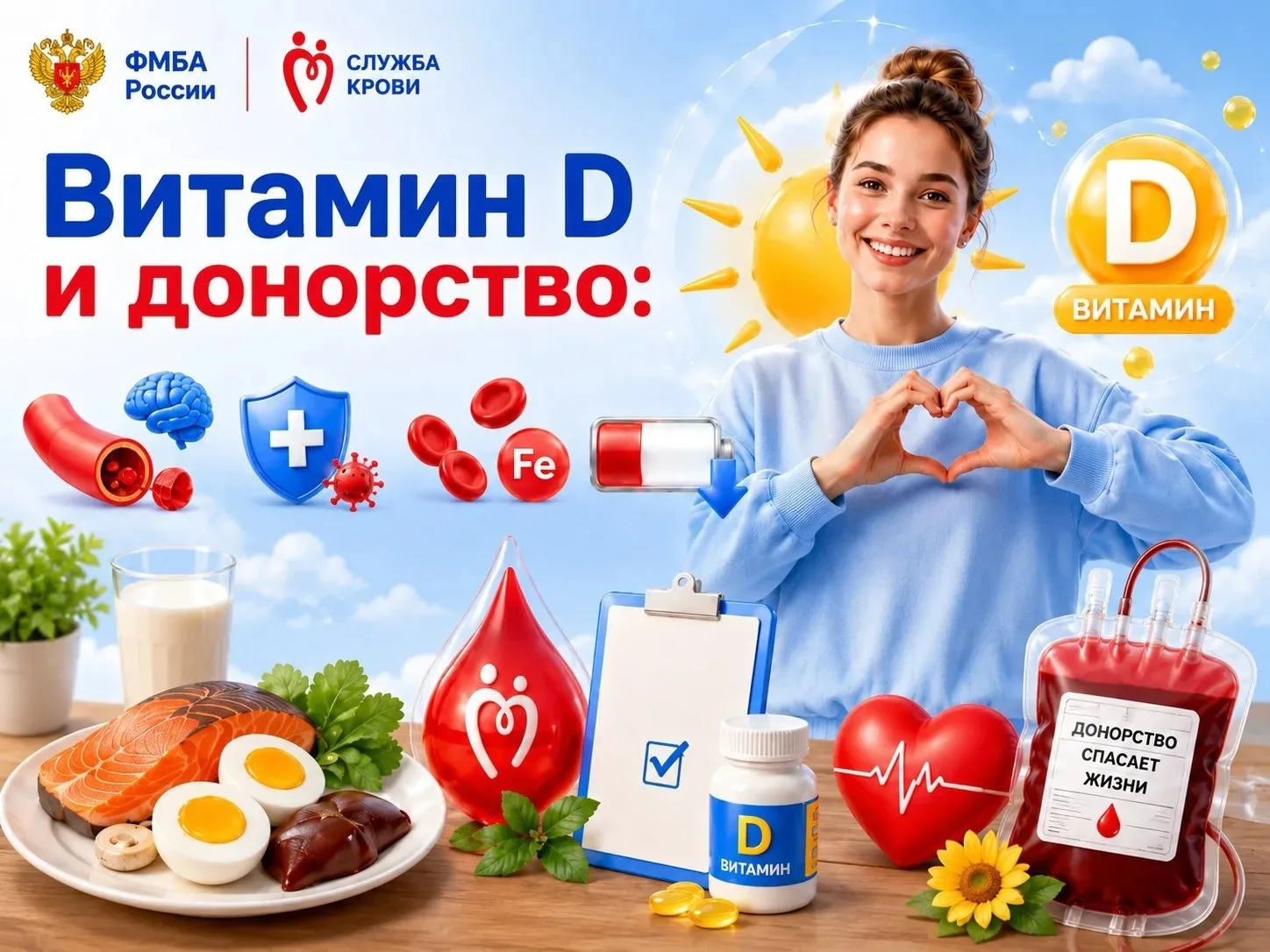 🩸 Витамин D и донорство: почему это важно?