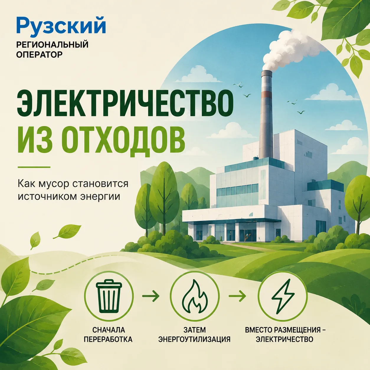 ⚡ Когда отходы становятся электричеством