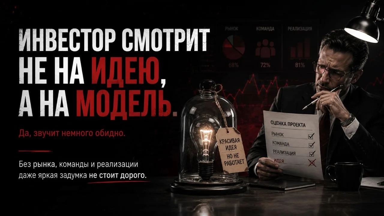 ИНВЕСТОРУ НЕ НУЖНА ВАША ИДЕЯ