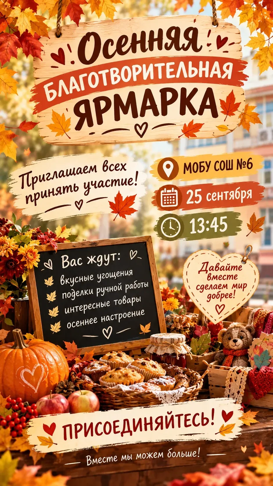 В нашей школе отгремела благотворительная ярмарка, и мы до сих пор не можем прийти в се...