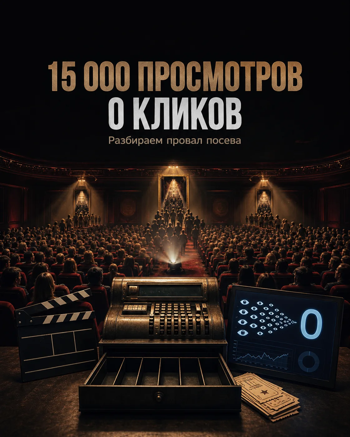 🎬 Кейс на 469 ₽: как получить 15 000 просмотров, 0 кликов и отличный урок по посевам