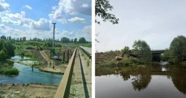 🔶 В Ливенском районе началась реконструкция моста через реку Кшень