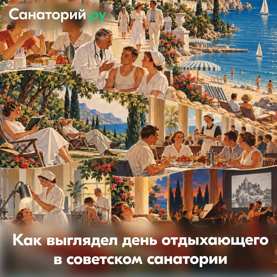 🕰 Как выглядел день отдыхающего в советском санатории