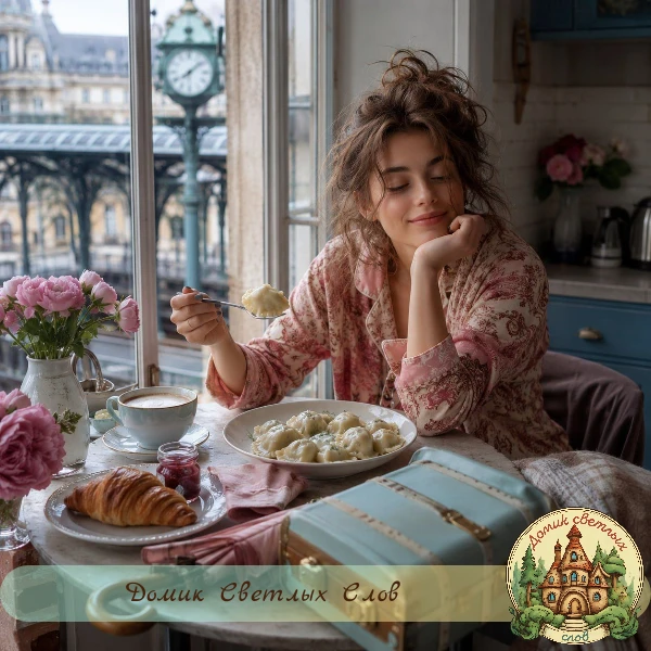 🥐 Внезапно проснулась… Захотелось сделать себе petit déjeuner: чашечку ароматного кофе и круассан с