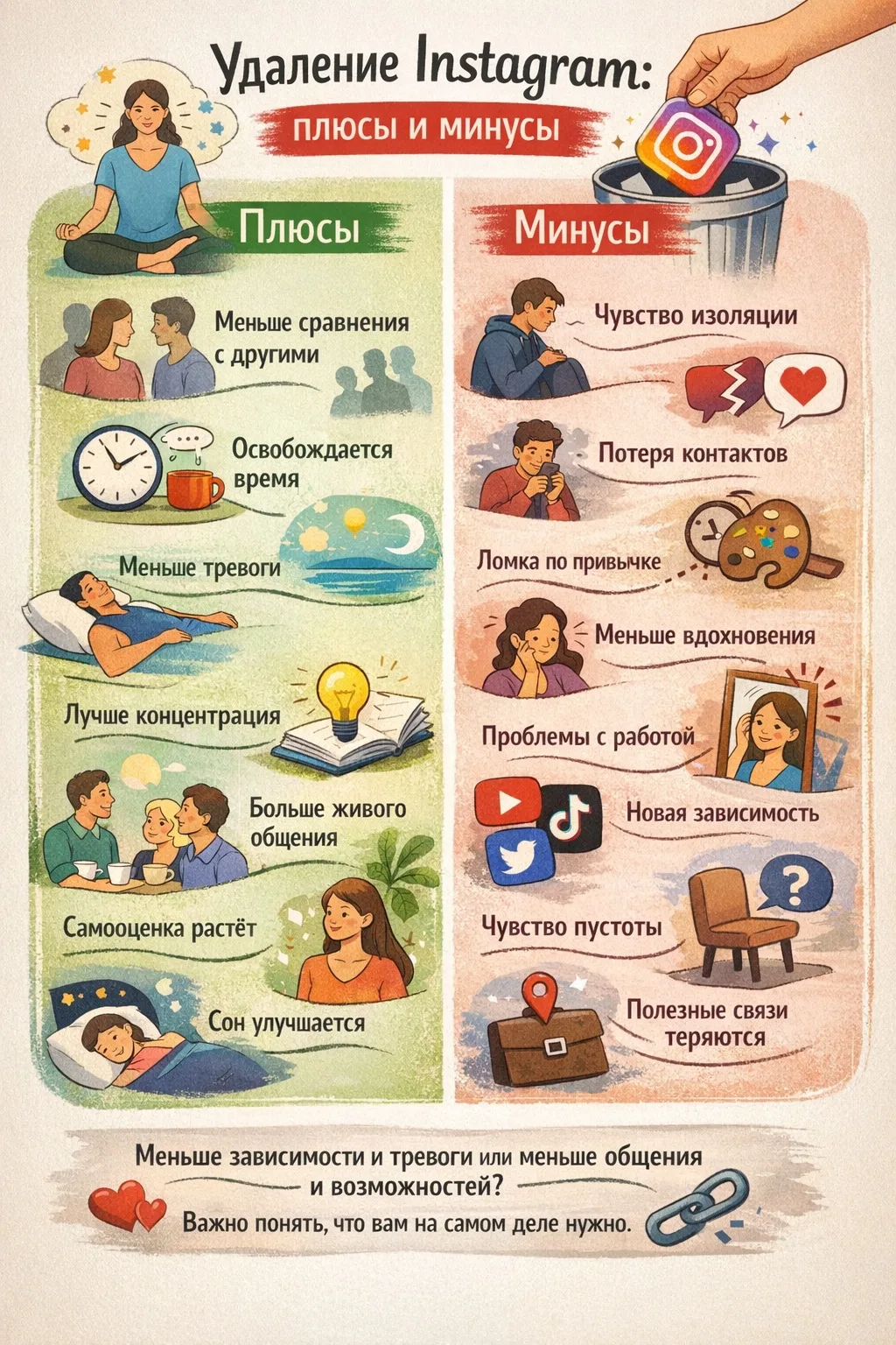 На днях я удалила у себя инстаграм. (Запрещенная соц.сеть)