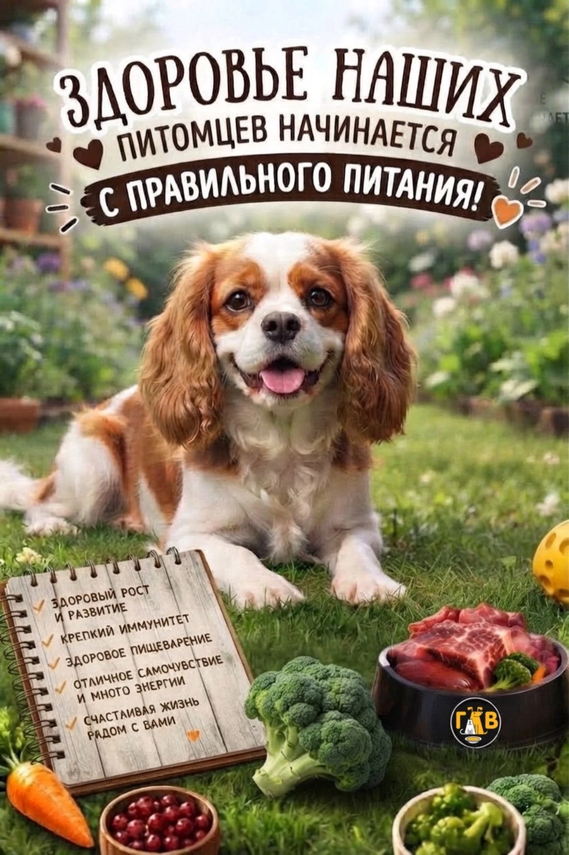 🐾Здоровое питание для собаки — это не просто вопрос вкуса, это основа её здоровья, пов...