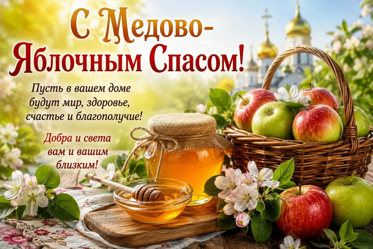 🍯 С праздником - Медовым Спасом!