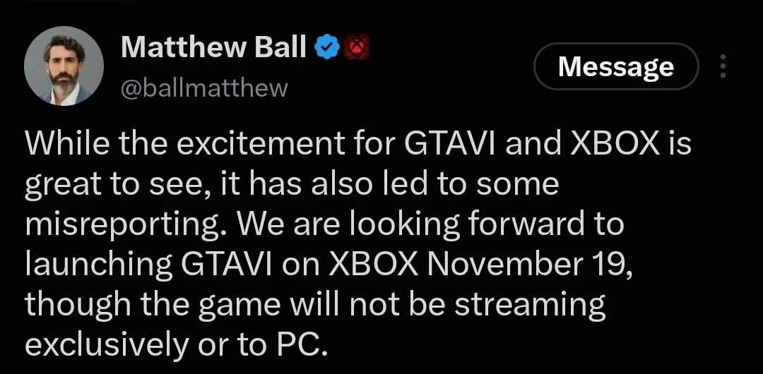 ❗️Матье Балл: поиграть в GTA VI на ПК в день релиза не выйдет