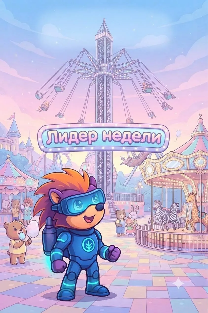 🎉 Лидер недели продолжается! 

На этой неделе главным аттракционом становится «Цепочная карусель с 