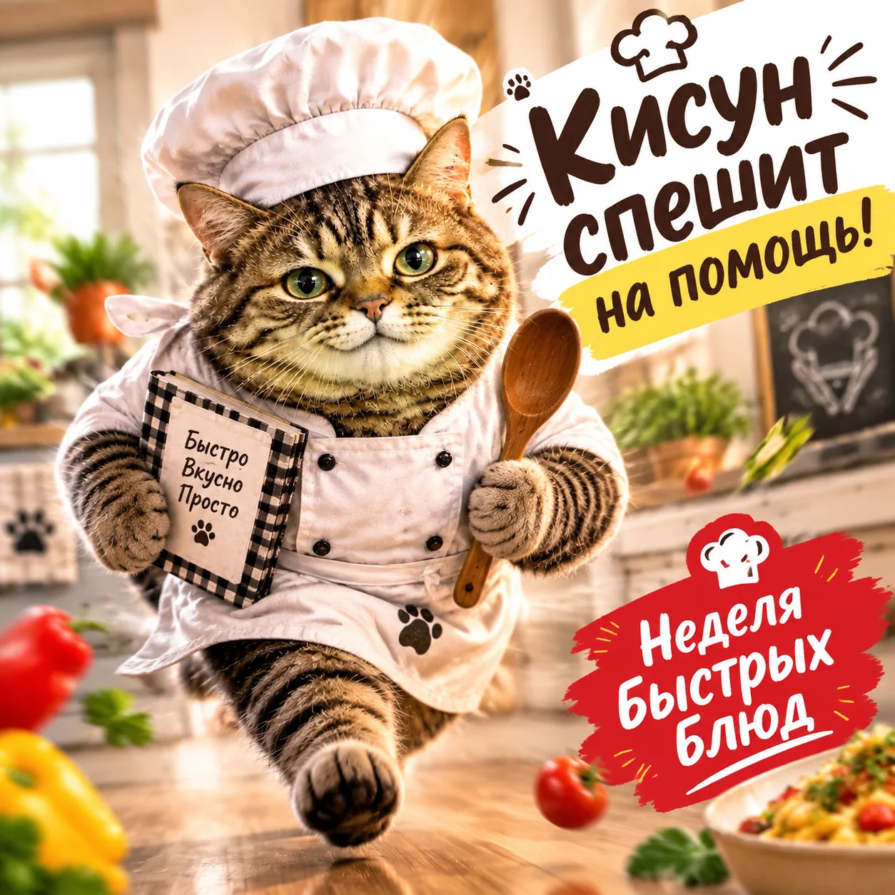«Кисун спешит на помощь» ( неделя быстрых блюд)