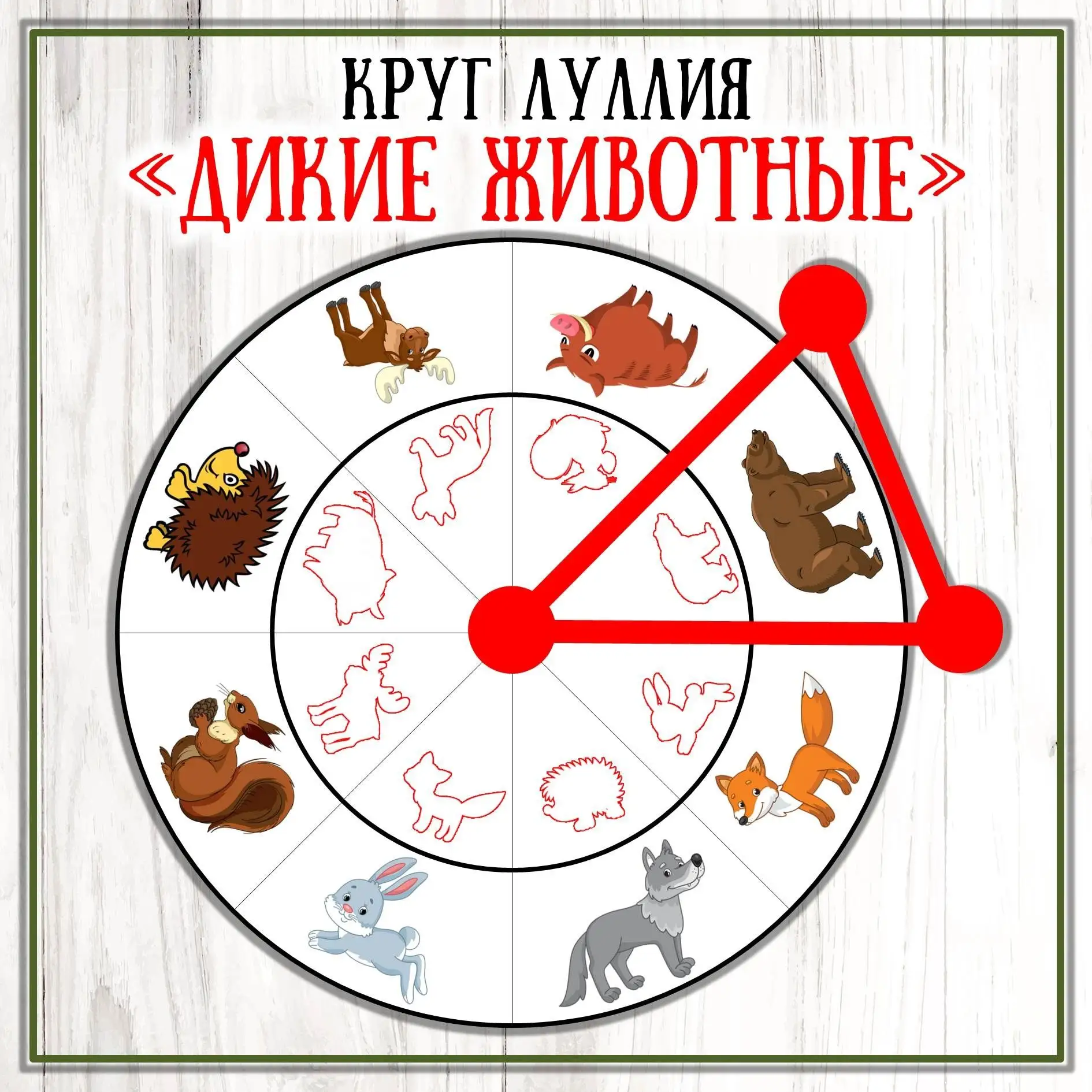 Круги Луллия "Дикие животные"