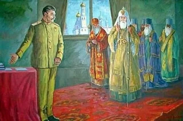 83 года назад 4 сентября 1943 года состоялась встреча Сталина с высшим иерархами Русско...