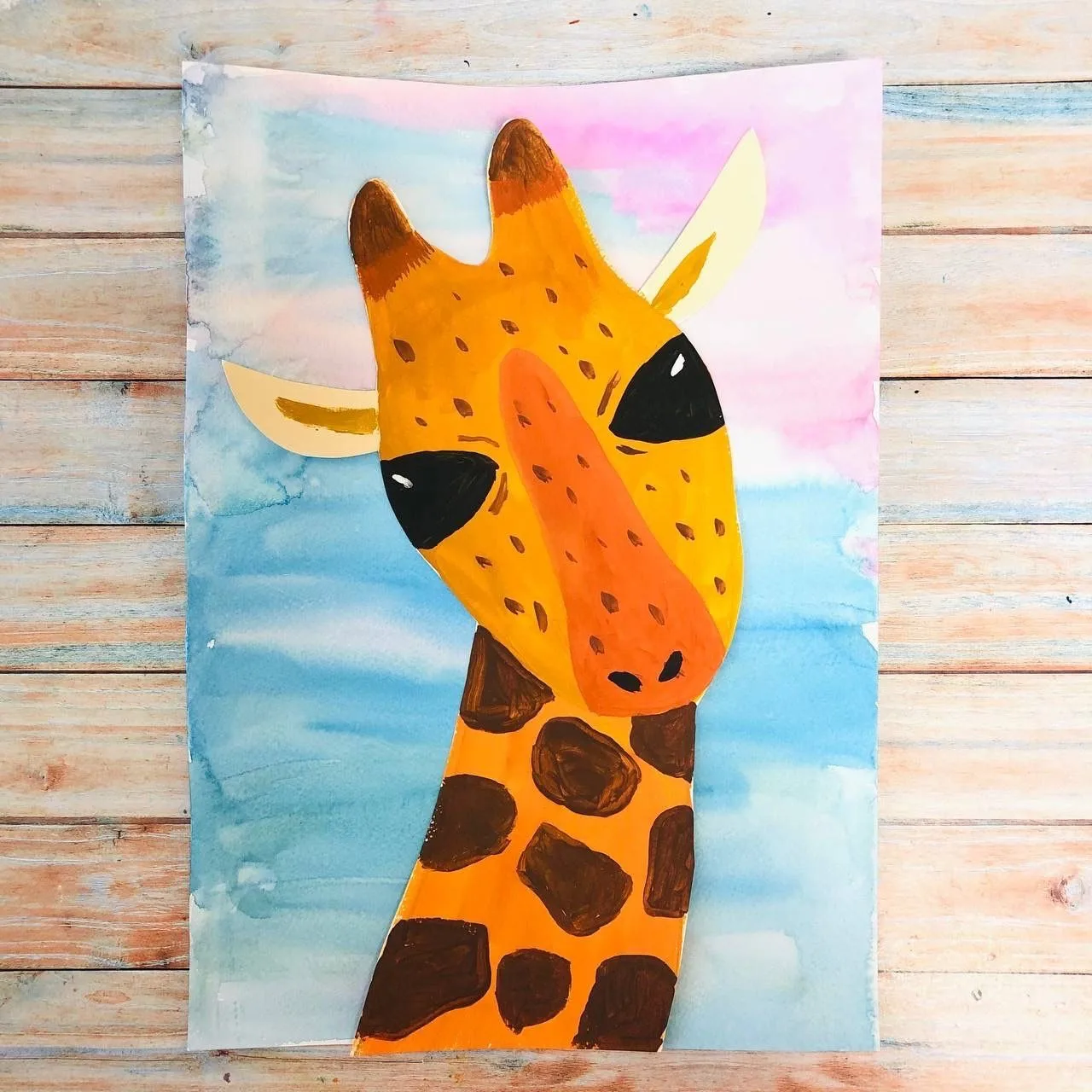 Рисуем жирафика🦒