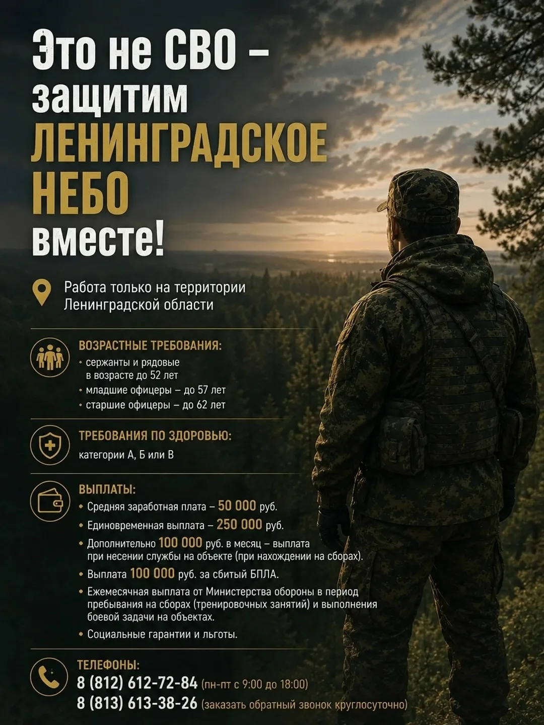 Это не СВО – защитим Ленинградское небо вместе!