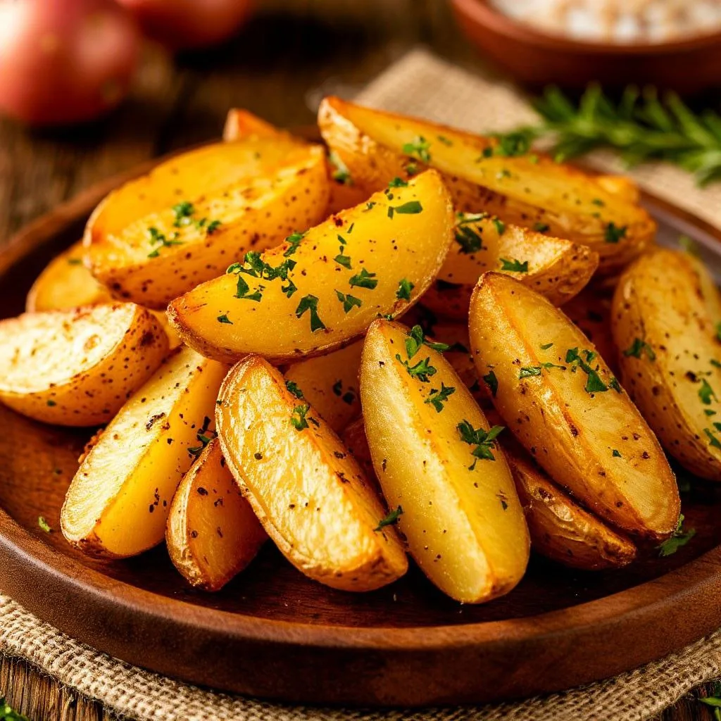 Запечённая картошка по-гречески