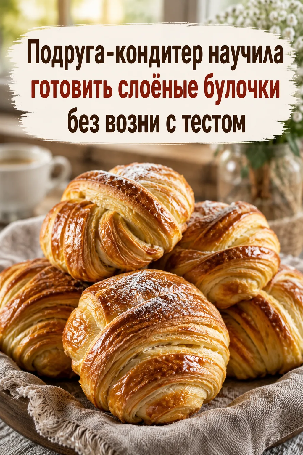 🥐 Подруга-кондитер научила готовить слоёные булочки без возни с тестом