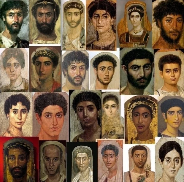 Вы смотрите на людей, которые жили 2 тысячи лет назад

Это знаменитые фаюмские портреты, найденные а