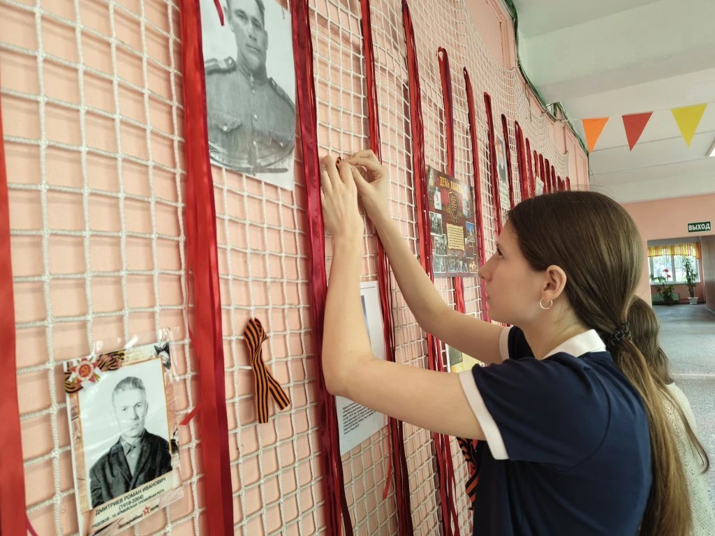 ⭐Акция "Портреты Победы" 🎖В рамках Всероссийского марафона "Наследники Победы" учащиеся  МБОУ Школа 