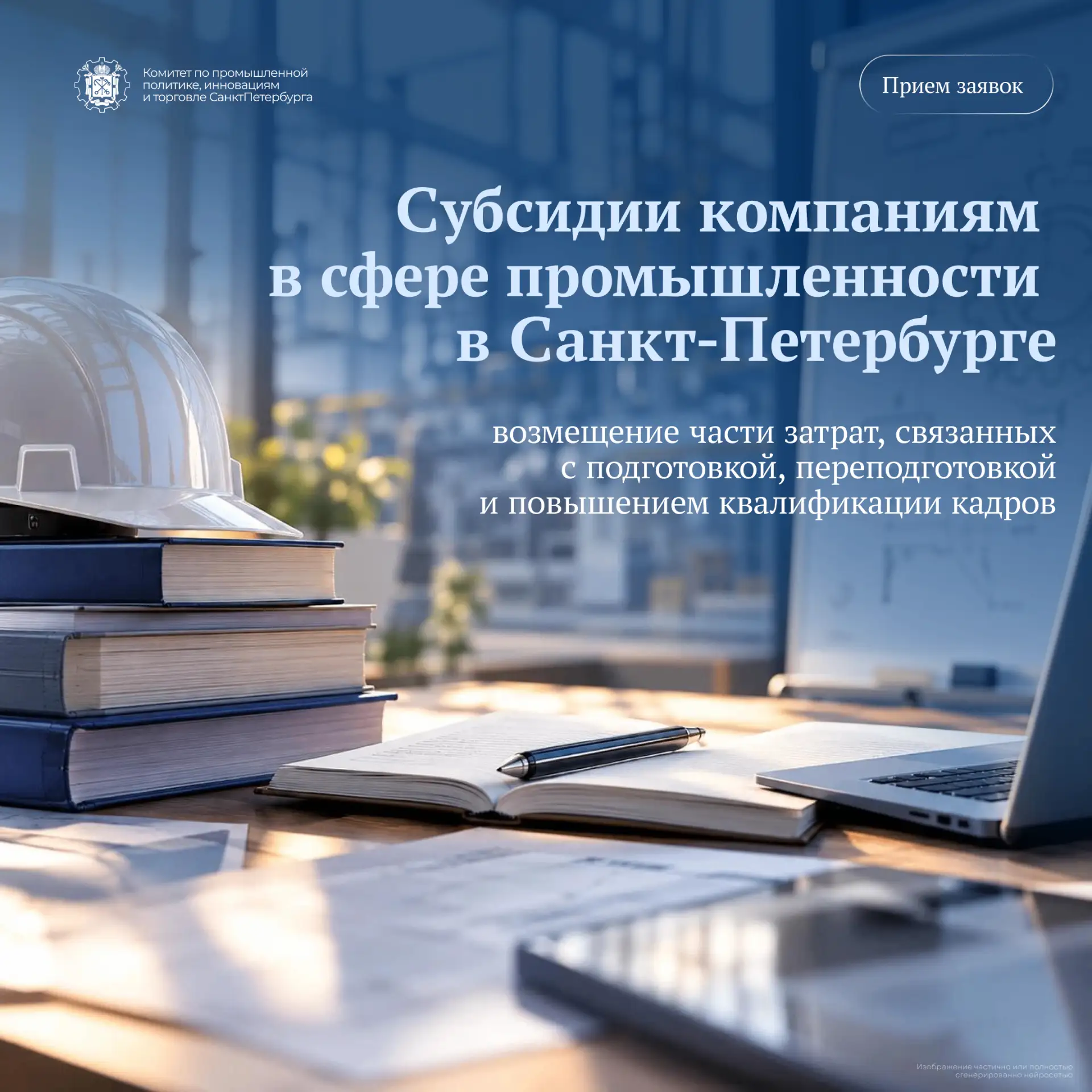 Комитет по промышленной политике, инновациям и торговле Санкт‑Петербурга информирует о ...