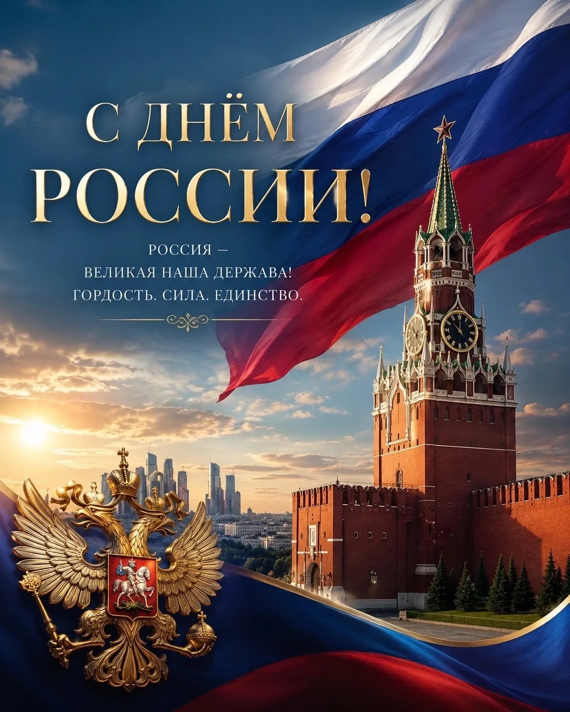 🇷🇺 Дорогие друзья!

От всей души поздравляю вас с Днём России! 

Этот праздник — символ единства н