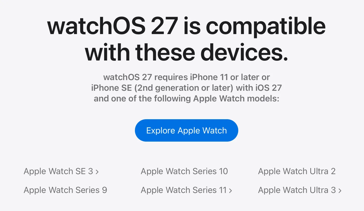 Какие программисты Apple молодцы: за ночь добавили в watchOS 27 поддержку Apple Watch 9 (ну или фрон