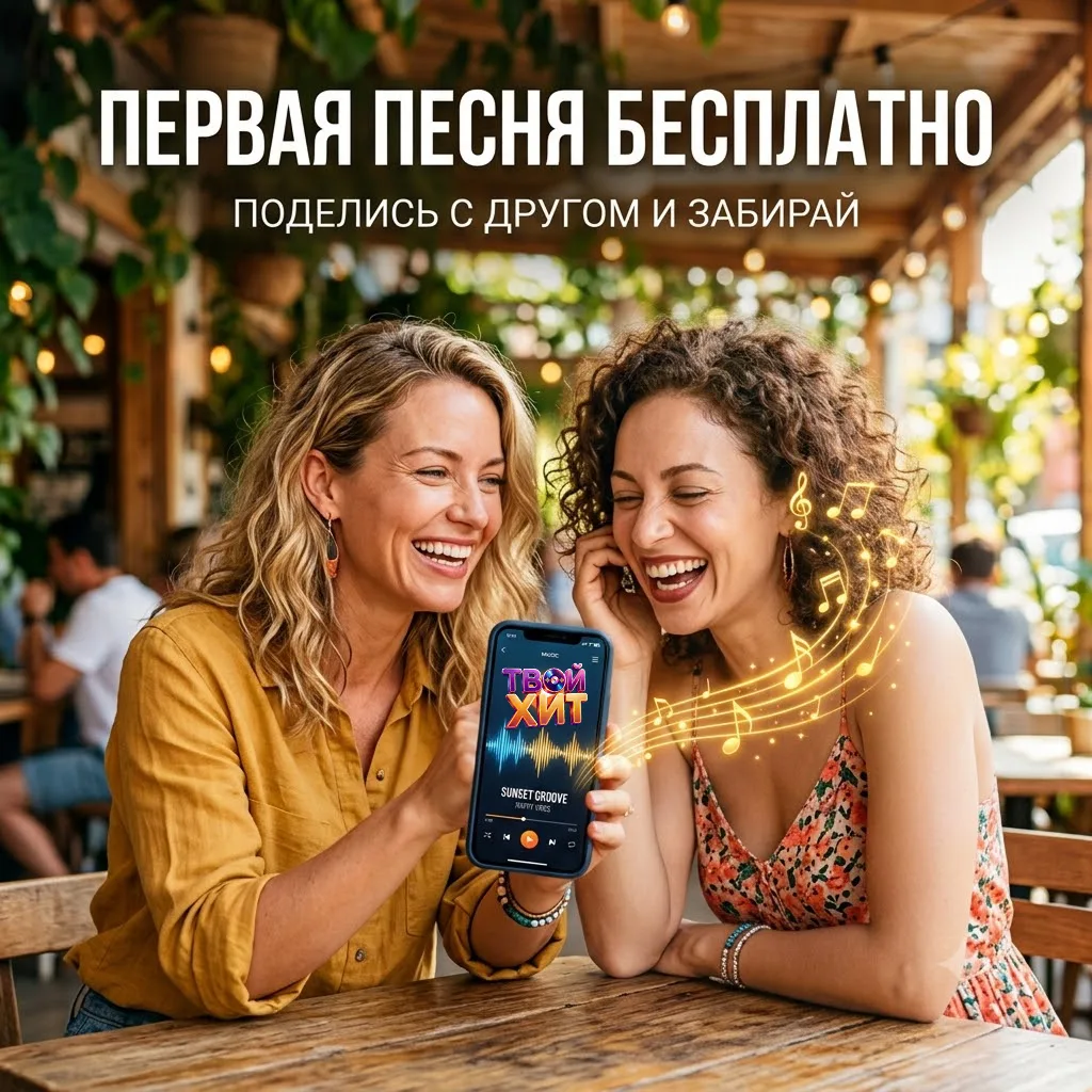 🎶 Как получить первую песню бесплатно? Всего два простых условия: