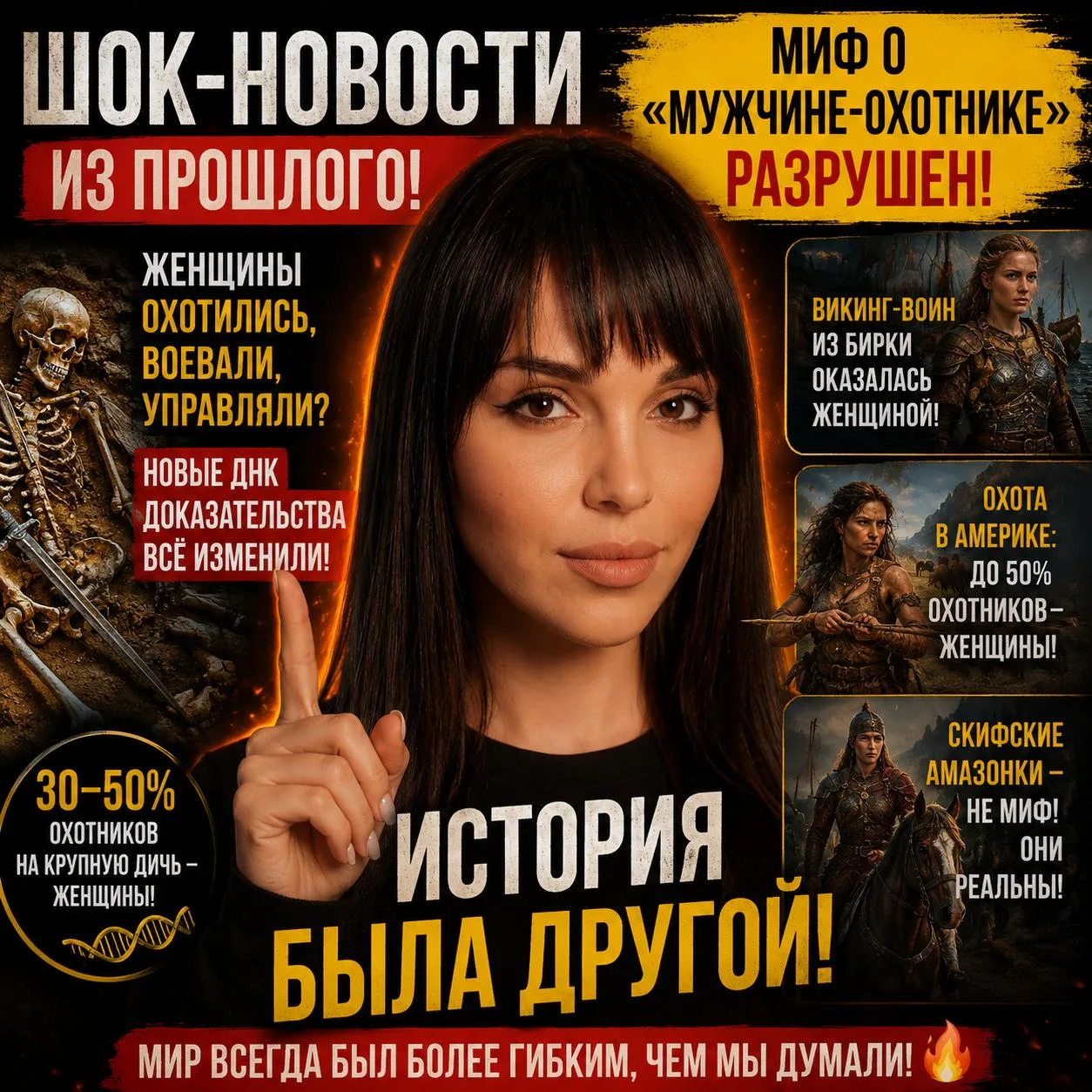 💥 ШОК-НОВОСТИ ИЗ ПРОШЛОГО: Миф о «мужчине-охотнике» официально разрушен!

Вы тоже до сих пор думает
