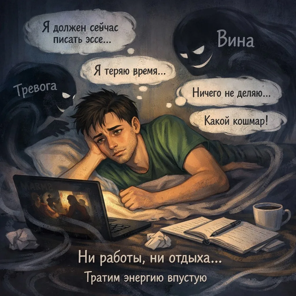 Прокрастинация и чувство вины
