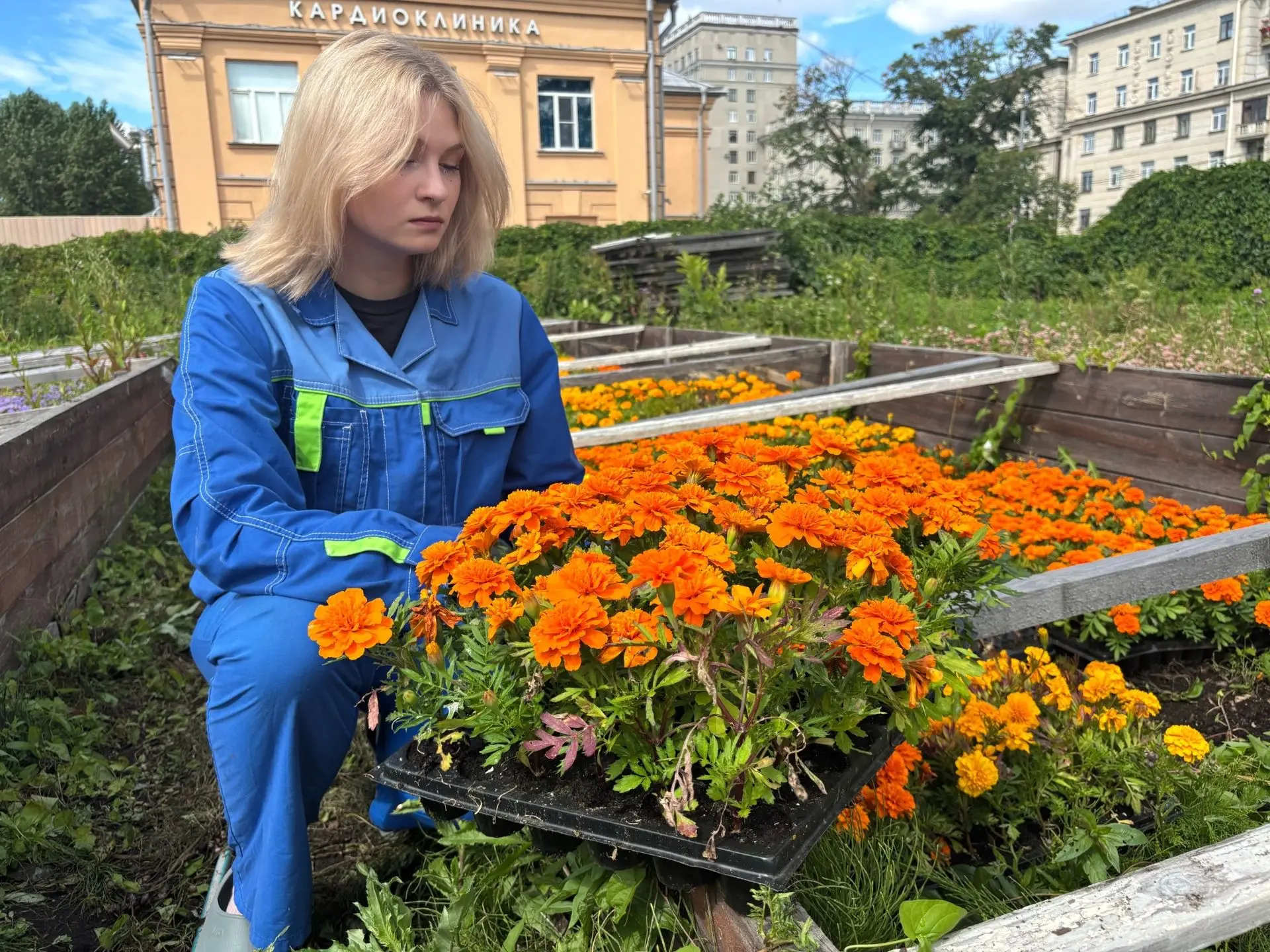 Знакомьтесь — Шантерова Анна, молодой специалист, рабочий зелёного хозяйства Московского Парка Побед