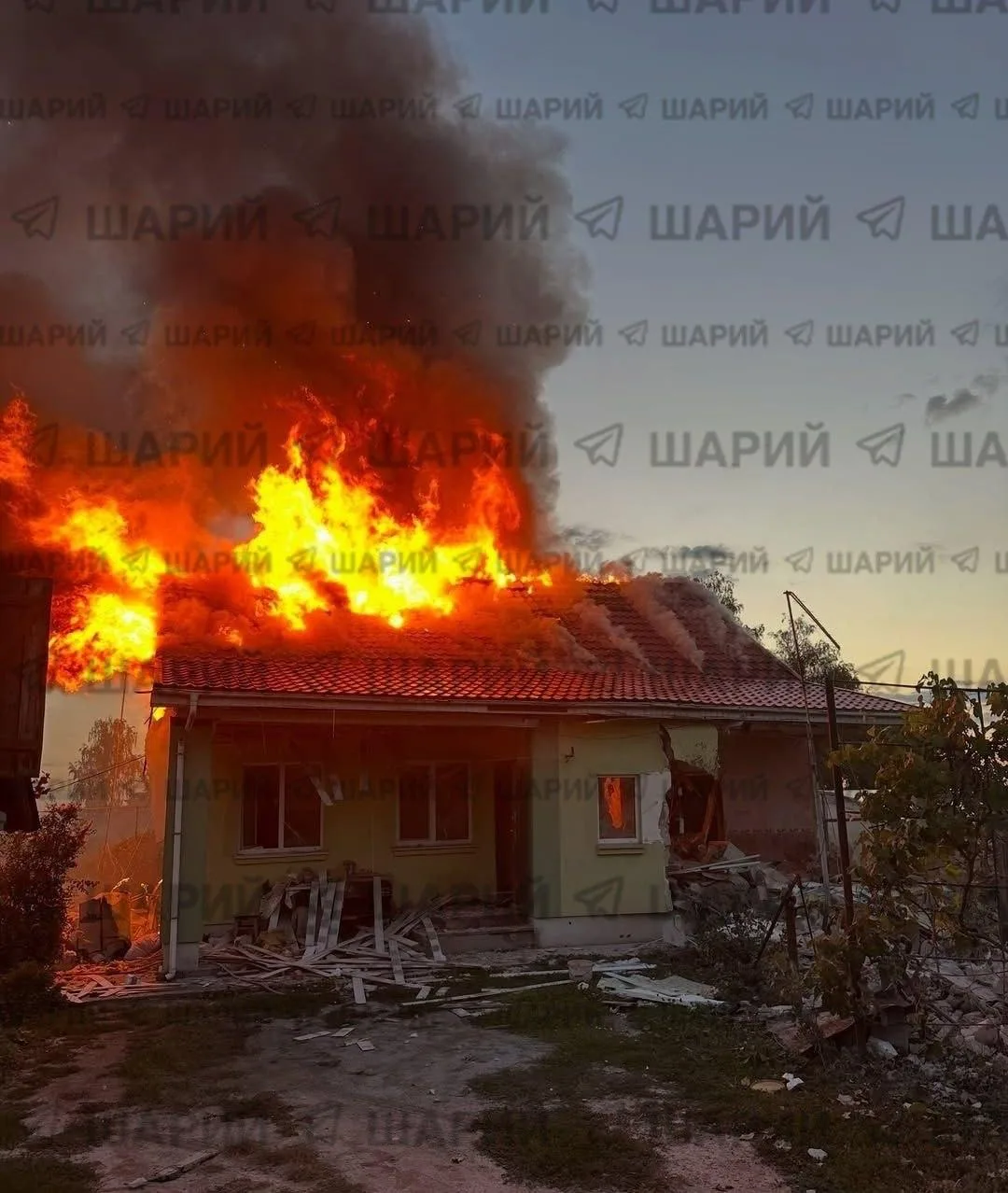 В селе Дударкове Бориспольского района в результате ночной атаки на Киевскую область по...