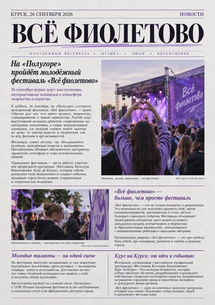 «Всё фиолетово» на Полугоре 💥