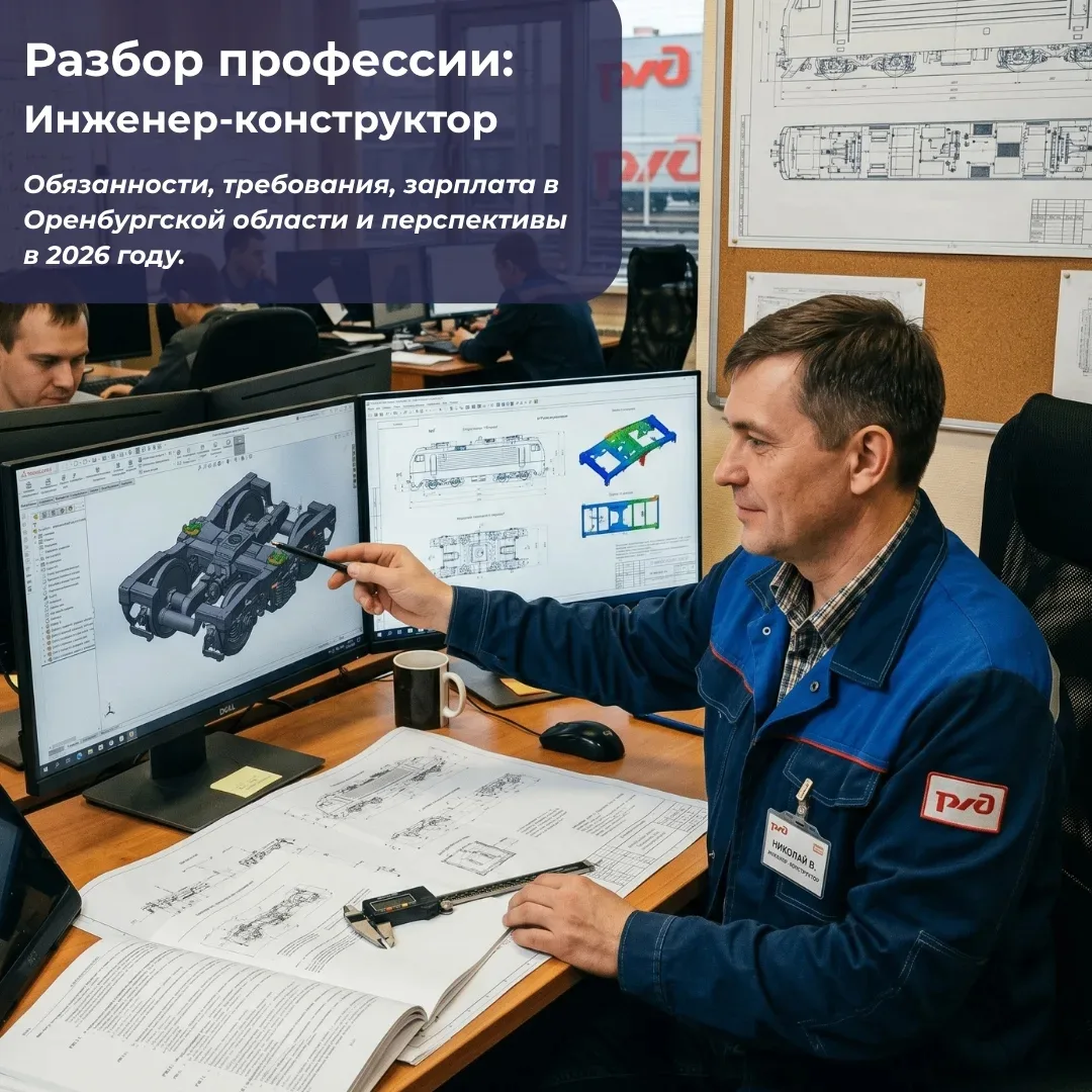 Дорогие абитуриенты и студенты ОрИПС!

🛠 Сегодня в рубрике «Разбор профессии» — инженер-конструктор