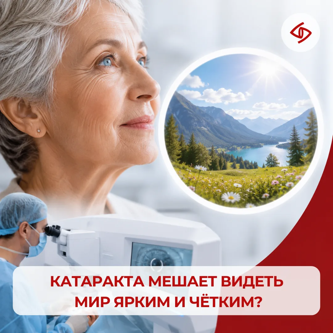👁️ Катаракта мешает видеть мир ярким и чётким?