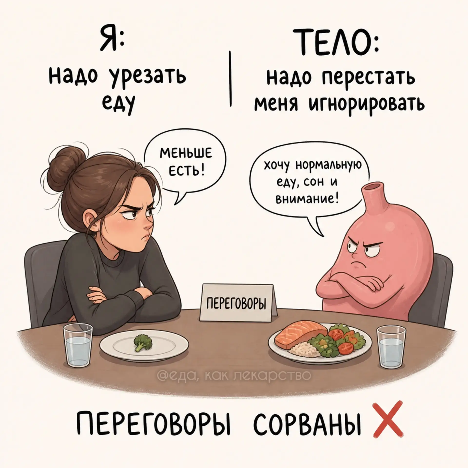 Иногда у нас с телом реально идут переговоры.