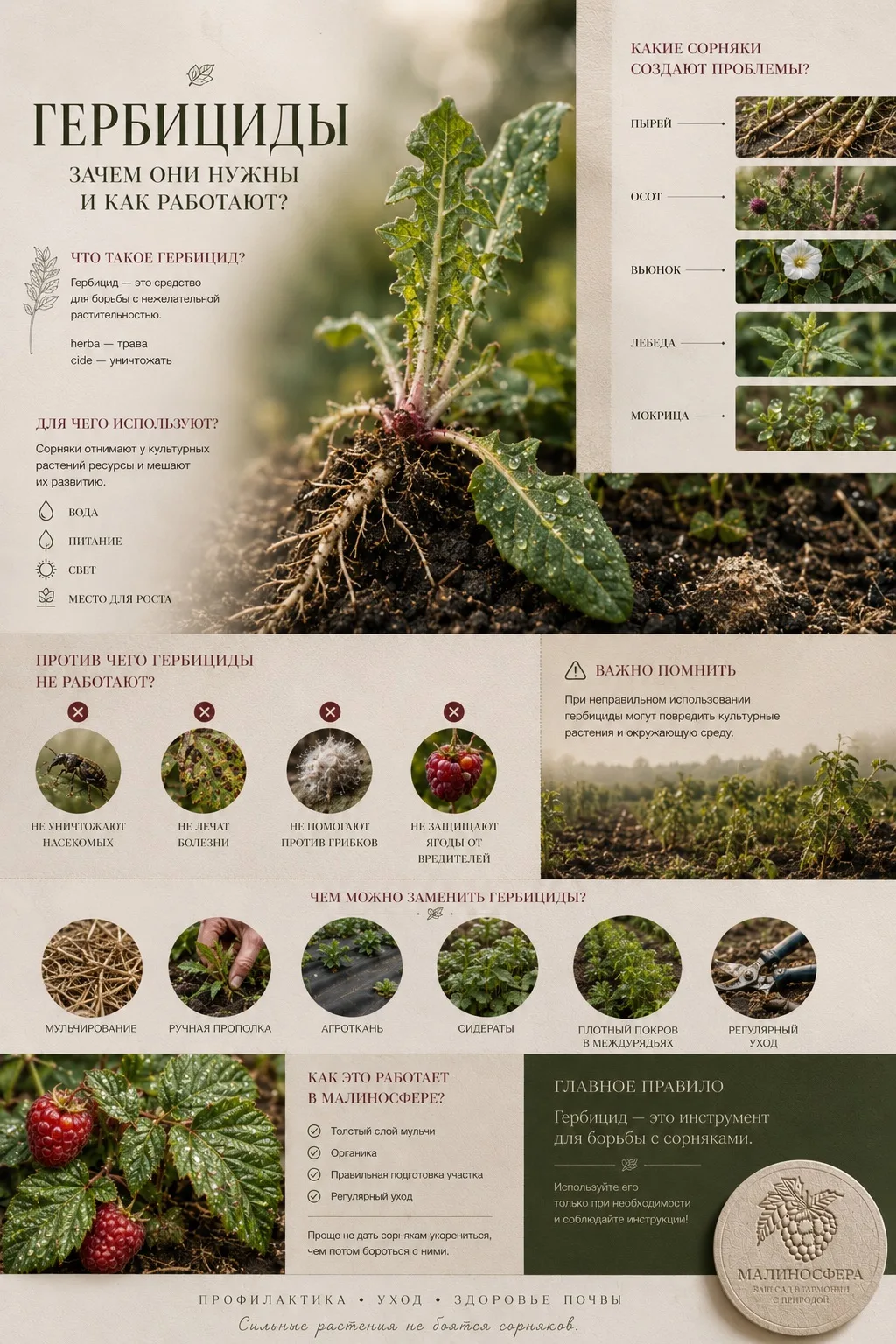 🌿 Что такое гербициды и зачем они нужны?