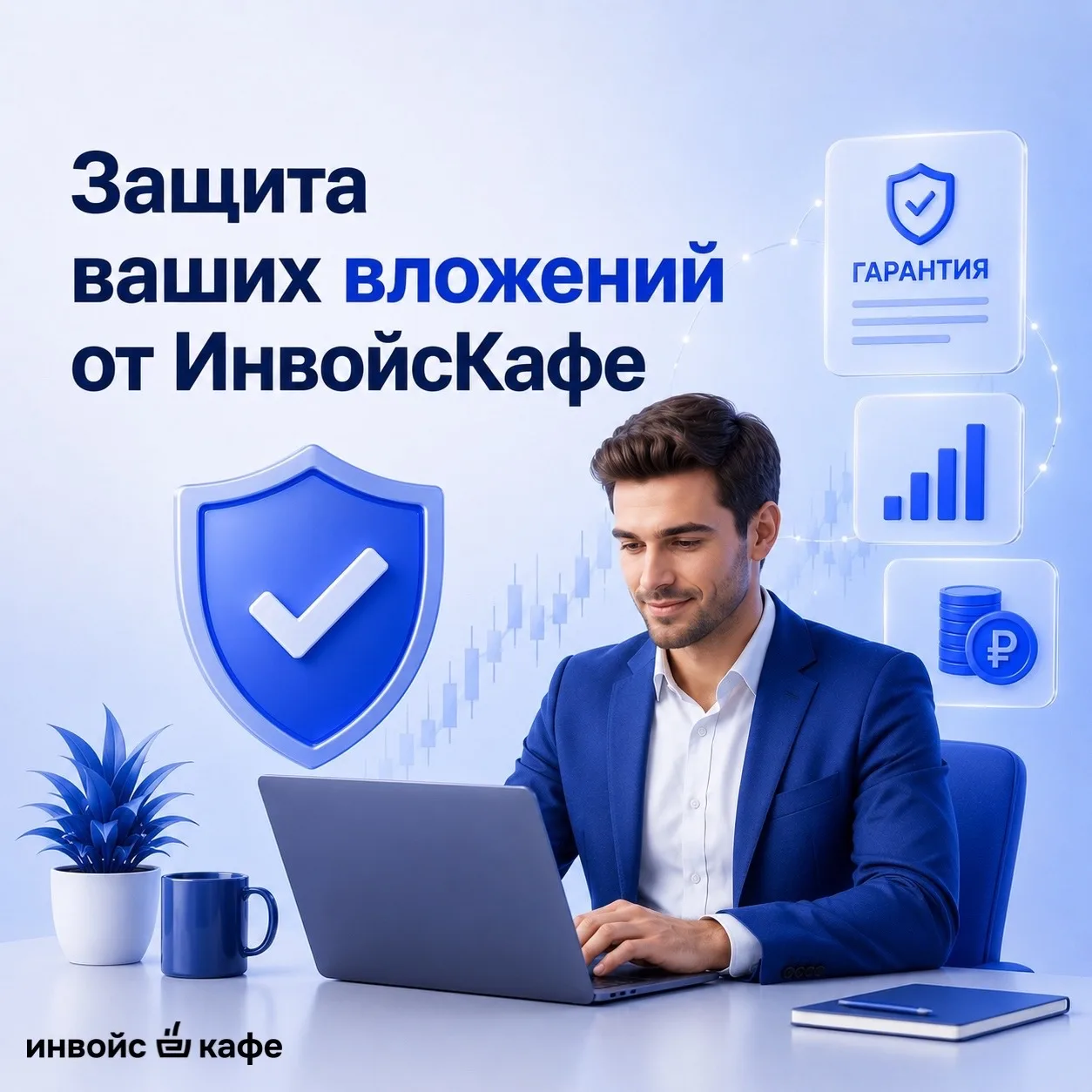 🔹Инвестируйте с дополнительной защитой от ИнвойсКафе

Мы предлагаем тариф «Гарантия» — инструмент, 
