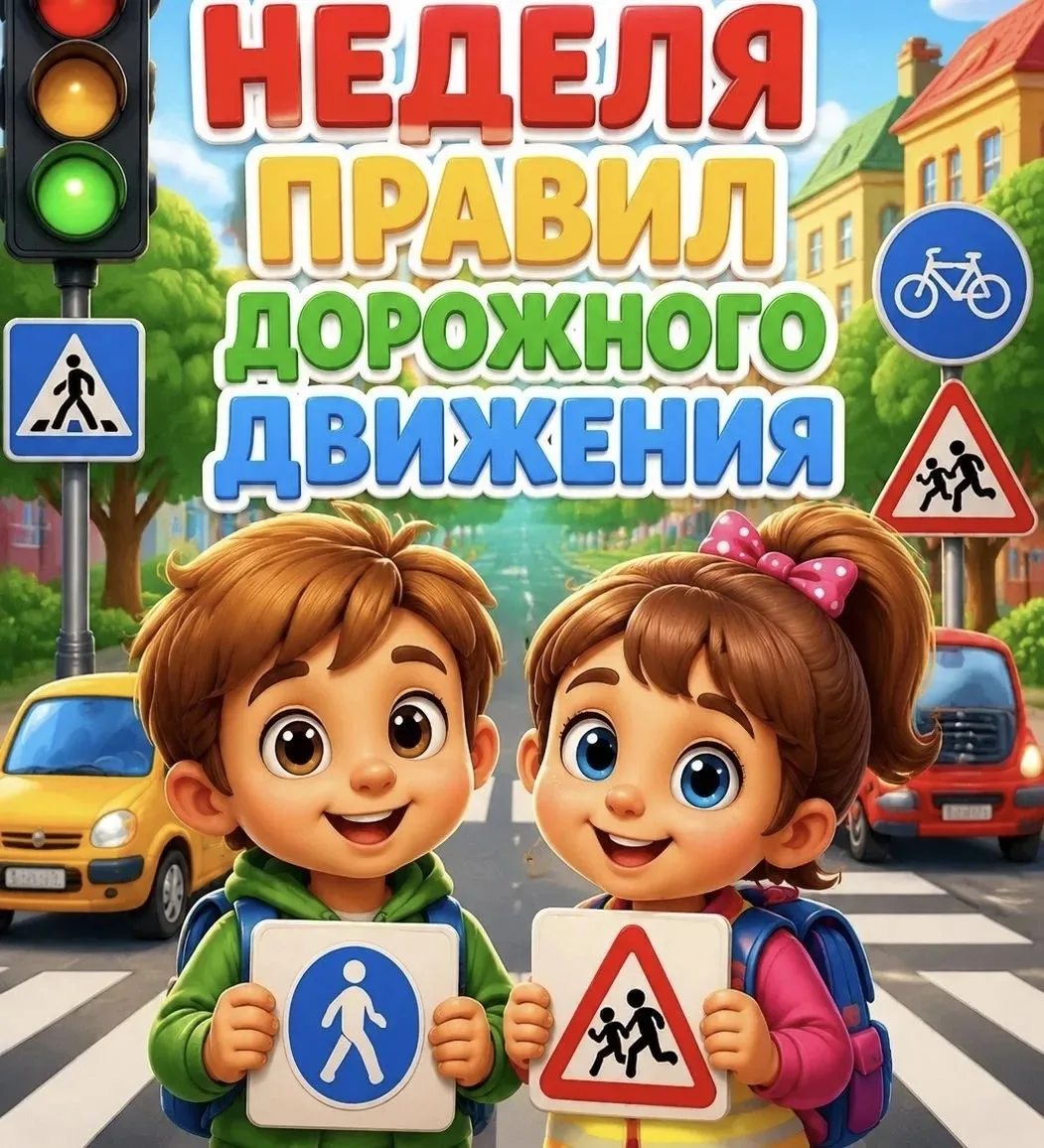 Неделя Правил Дорожного Движения в подготовительной группе «Котята»!