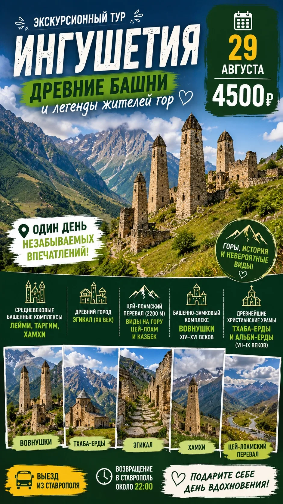 🇷🇺 ИНГУШЕТИЯ — ДРЕВНИЕ БАШНИ И ЛЕГЕНДЫ ЖИТЕЛЕЙ ГОР! 🏔