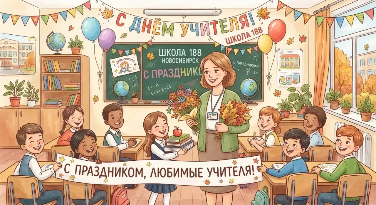 С Днём учителя, любимая 188- я школа! ✨